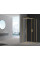Душевая кабина без поддона Koer SR SC10-90x90x195-TR-12 прозрачное стекло Easy Clean 6мм, матовое золото (KR5943)