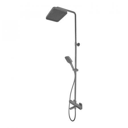 Душевая колонна Mixxus Premium VIRGO 009-J GRAPHITE с термостатическим смесителем, 3 функции (MI6647)