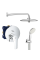 Душевая система скрытого монтажа со смесителем Grohe Grohtherm SmartControl (UA34614SC4)