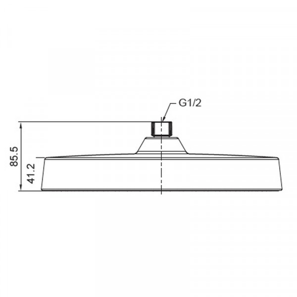 Лейка для душа потолочная Koer KP-0403-07-OH 300мм (KR4998)
