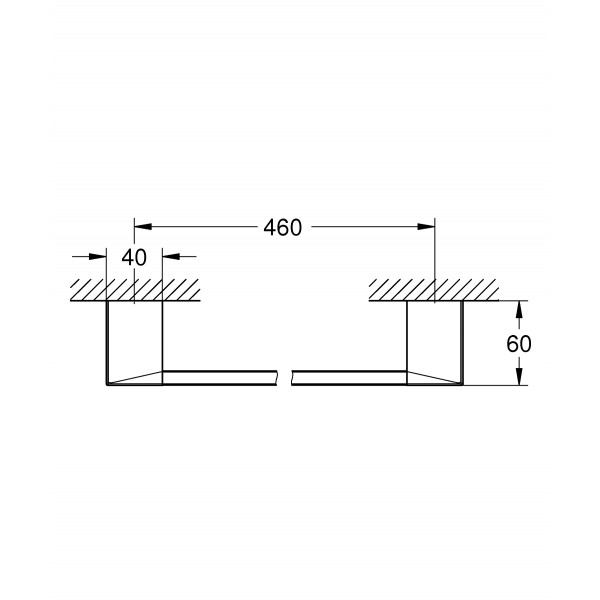 Полотенцедержатель Grohe Selection Cube (40767000)