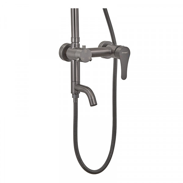 Душова колона із змішувачем Champion SAP-009-J Graphite (нерж. сталь) (CH6165)
