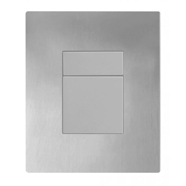 Панель смыва Koer KT-0607-02 157x198x3mm пластиковая, кнопка квадратная (SS Color) (KR6239)