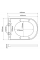Унітаз підвісний Mixxus Premium ELLIPSE-0309-T1 GRAY 530x360x350mm система змиву TORNADO 1.0 (MP6655)