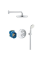 Душевая система с системой Tempesta 210 Grohe Grohtherm 1000 (34614001)
