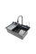 Мийка багатофункціональна Mixxus MH7546-SET-06 Decor Graphite з вбудованим змішувачем з нерж. сталі (MI8464)