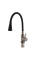 Смеситель для кухни Mixxus SEO-011-T Graphite Refl.Black из нерж.стали SUS304 (Цв.графит+сил.излив черный) (MI8434)