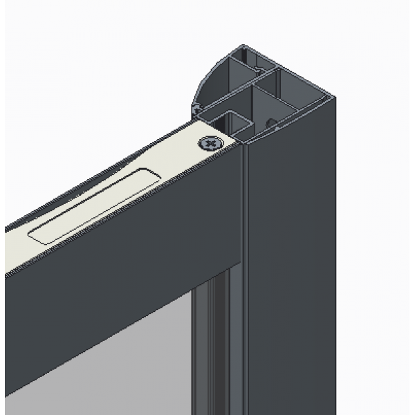 Бічна стінка до кабіни Koer SR SW05-90x200-TR-01 прозоре скло Easy Clean 6мм, хром (KR5407)