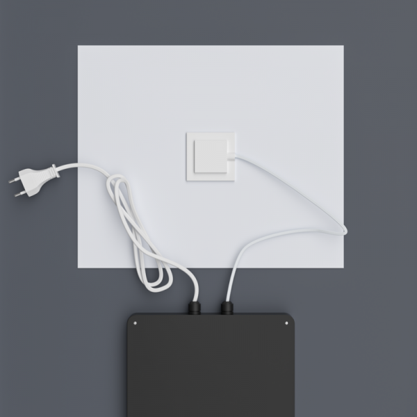 Дзеркало Mixxus Premium BEVEL MA02-90x65-Reverse з Led Touch, Anti-fog, димером (3-6,5kK) (MP6641)