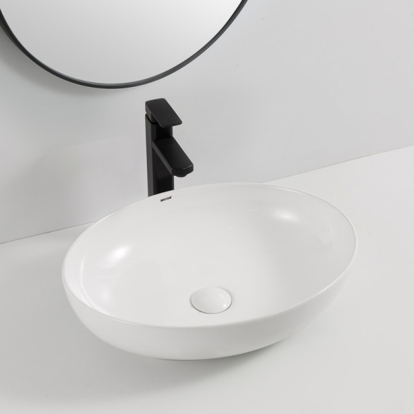 Раковина накладна Mixxus Premium ELLIPSE-0102 515х400х130mm (MP6551)