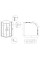 Душевая кабина без поддона Koer SR SC04-90x90x195-TR-02 прозрачное стекло Easy Clean 5мм SS Color (KR5682)