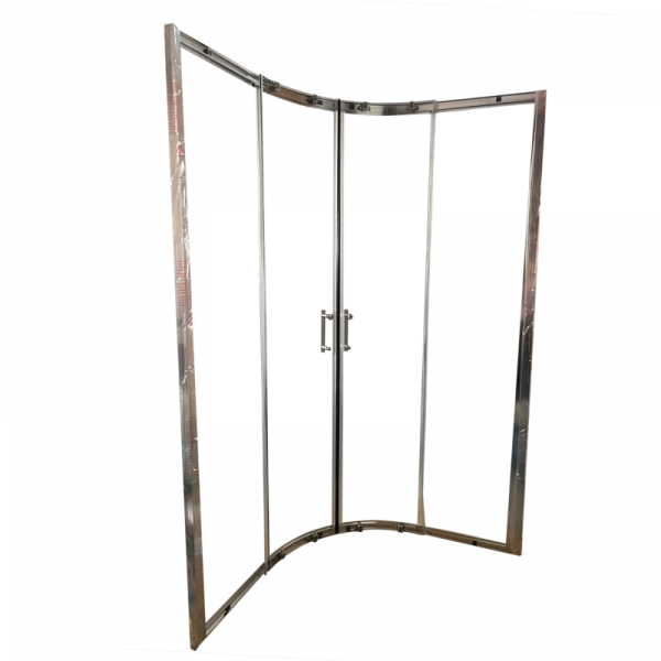 Душевая кабина без поддона Koer SR SC04-100x100x195-TR-01 прозрачное стекло Easy Clean 5мм, хром (KR5361)