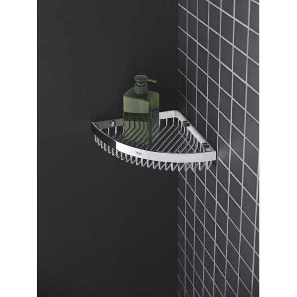 Большая угловая полочка-решетка Grohe Selection Cube (40809000)