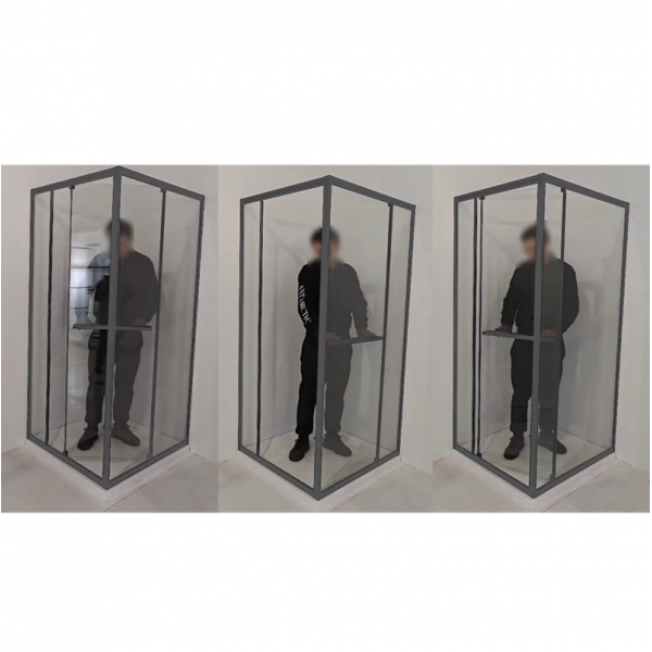 Душевая кабина с низким поддоном Mixxus Style SCT01-90x90x200-TR Graphite прозрачное стекло 6мм (MI8432)