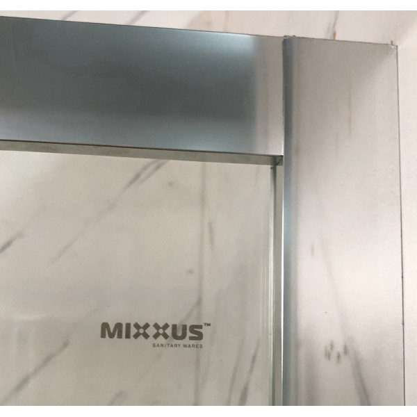 Душова кабіна без піддону Mixxus Premium Quadro SC01-120x80x195-TR Chrome прозоре скло 6мм (MI8291)