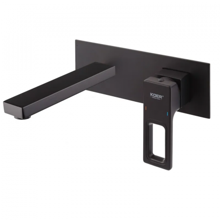 Смеситель для умывальника встраиваемый KOER KB-16009-05 (Цвет черный) (KR5980)