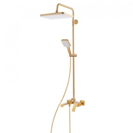 Душевая колонна со смесителем HAIBA GAUDI 009-J BRUSHED GOLD (HB9584)
