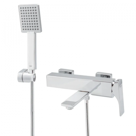 Смеситель для ванны с коротким изливом Koer KB-41010-01 (Цвет хром) (KR3484)