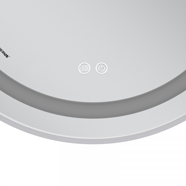Дзеркало Mixxus Premium ELLIPSE MV05-80x70-Reverse WHITE з Led Touch, Anti-fog, димером (3-6,5kK) (MP6645)
