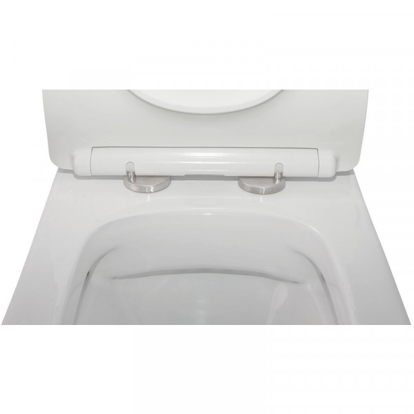 Чаша унитаза-компакта Mixxus Quadro-0403-R Bowl 640х360х835 Rimless без сиденья (MI8341)