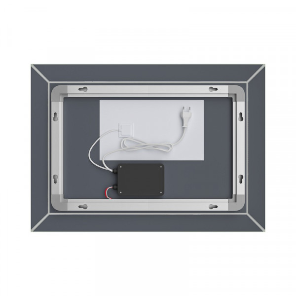 Дзеркало Mixxus Premium CUBIC MR14-80x60-Reverse з Led Touch, Anti-fog, димером, регулятором яскравості (MP6648)