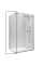 Боковая стенка для кабины Koer SR SW01-90x200-TR-01 прозрачное стекло Easy Clean 8мм, хром (KR5381)