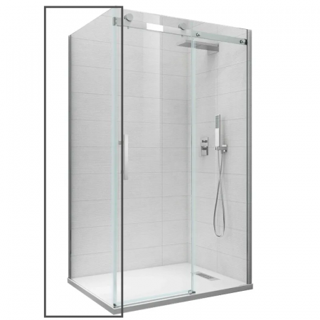 Боковая стенка для кабины Koer SR SW01-90x200-TR-01 прозрачное стекло Easy Clean 8мм, хром (KR5381)