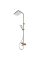 Душова колона Mixxus Premium VIRGO 009-J BRUSHED GOLD з термостатичним змішувачем,3 функції (MI6649)