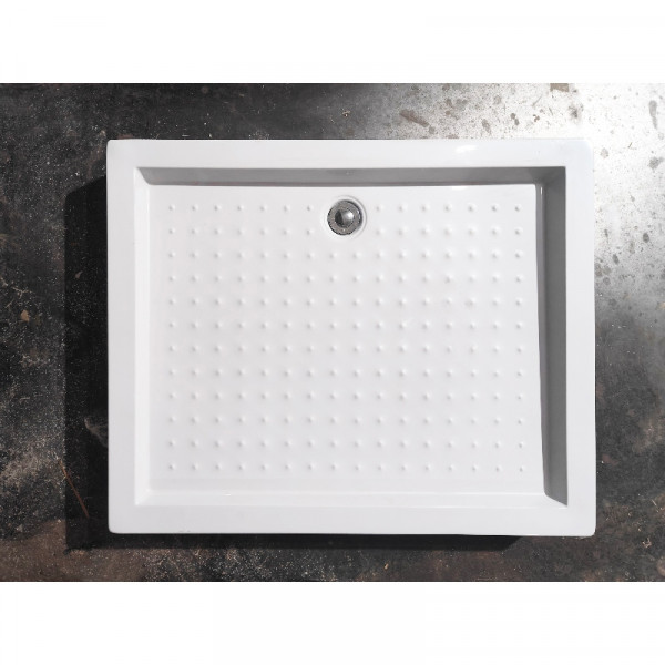 Душовий піддон з сифоном прямокутний Mixxus HARD ST01-100x80x13 NEW діаметр зливу 52 мм (MI8430)