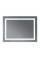 Дзеркало Mixxus WARM MR12-80x70-Reverse з Led Touch, Anti-fog, димером, регулятором яскравості (MI6936)