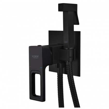 Смеситель для гигиенического душа Koer KB-23009-05 (Цвет черный) (KR3511)