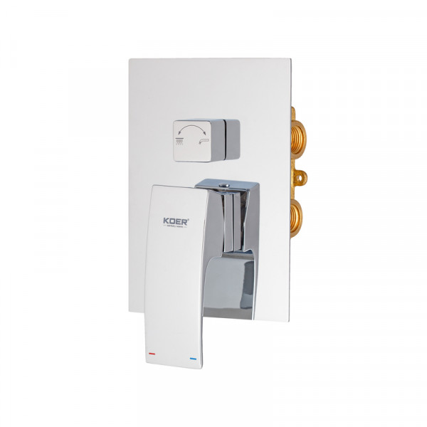 Вбудована душова система із змішувачем Koer KB-66007-01 (Колір хром) (KR3464)