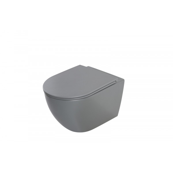 Комплект: Mixxus Premium Ellipse-SET-2101 Gray (в 2 ящ) Унітаз система змиву Tornado 3.0+ Інсталяція Koer KT-0404 + панель KT-0604-07 Gun Gray (MP6668)