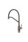 Змішувач для кухні KOER KI-70033-07 з нерж. сталі SUS304 (Колір графіт+силік.вилив чорний) (KR5818)