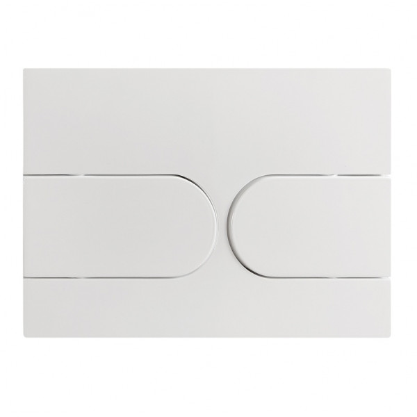 Панель смыва Koer KT-0604-03 240x160x10mm пластиковая, закругленная кнопка (KR5322)