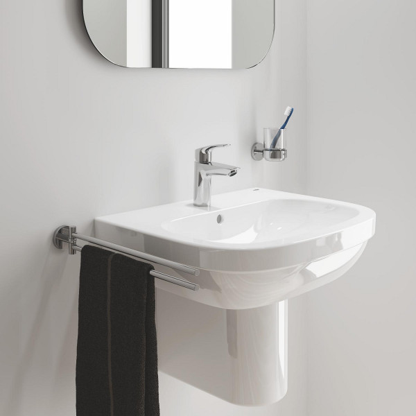 Одноважільний змішувач для раковини S-Size Grohe Eurosmart New з натискним донним клапаном (23922003)