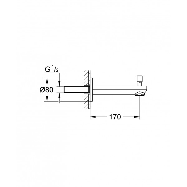 Излив для ванны Grohe Eurosmart Cosmopolitan (13262000)