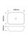 Раковина накладна Mixxus Premium DIVERSE-0112 WHITE-BLACK 455х325х135mm (MP6542)