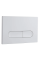 Панель смыва Koer KT-0608-03 240x160x10mm пластиковая, закругленная кнопка (цвет белый) (KR6123)