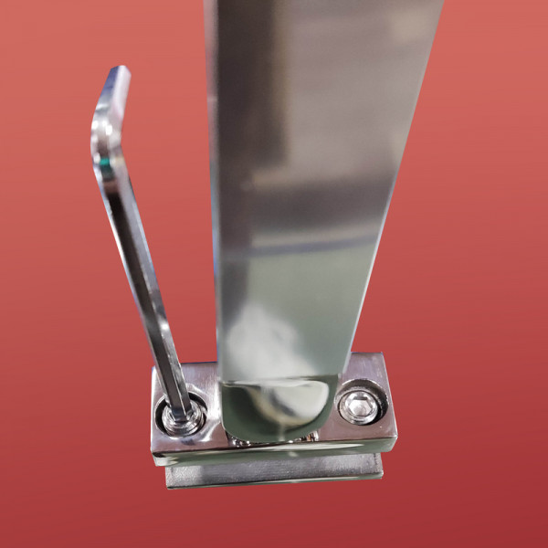 Бічна стінка до кабіни Koer SR SW04-90x200-TR-01 прозоре скло Easy Clean 10мм, хром (KR5390)