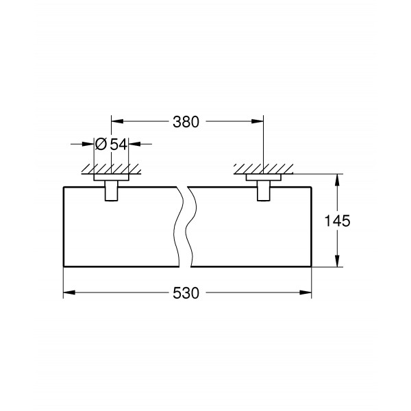 Стеклянная полочка Grohe Essentials New (40799001)