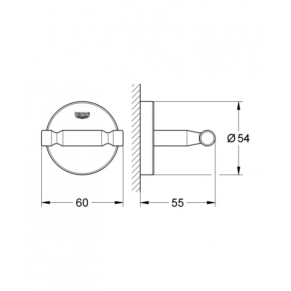 Крючок для халата Grohe Bau Cosmopolitan Neutral (40461001)