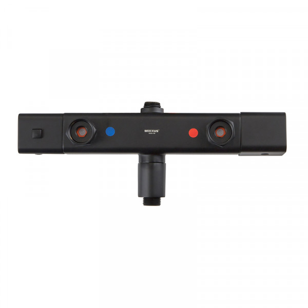 Душова колона Mixxus Premium VIRGO 009-J BLACK з термостатичним змішувачем,3 функції (MI6646)