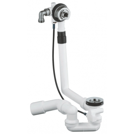 Сифон для ванны без комплекта верхней монтажной части GROHE Talentofill (28991000) полуавтоматический с переливом, без ревизии (Цвет хром) 1 1/2'' (28991000)