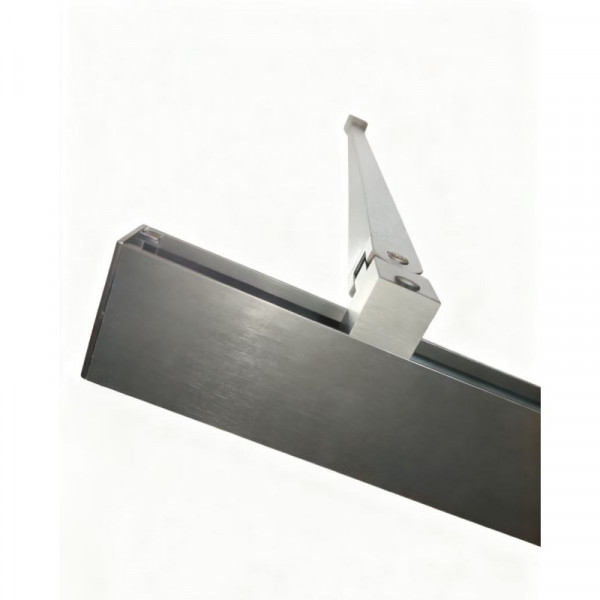 Шторки стеклянные на ванну раздвижные Koer SR BS06-120x150-TR-07 прозрачное стекло Easy Clean 6мм, графит (KR5947)