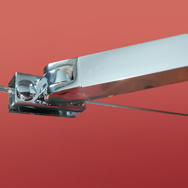 Боковая стенка для кабины Koer SR SW04-80x200-TR-01 прозрачное стекло Easy Clean 10мм, хром (KR5389)