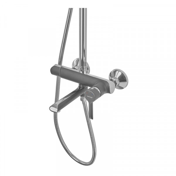 Душова колона із змішувачем Mixxus Premium Edem 009-J (Black) (MI5842)