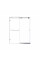 Двері в нішу Koer SR SD06-140x220-TR-01 прозоре скло Easy Clean 8мм, хром (KR5368)