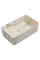 Раковина накладна Mixxus Premium QUADRO-0208 MARBLE 480х315х140mm з переливом (MP6518)