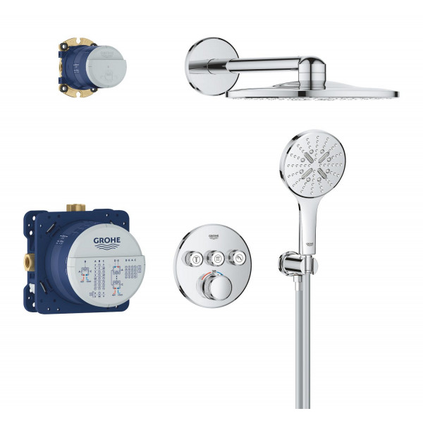 Душевая система скрытого монтажа с термостатом Grohe Grohtherm SmartControl (34863000)